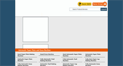 Desktop Screenshot of paperplatemakingmachines.com